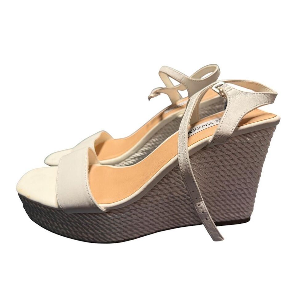 Steve-madden Women's Cream and White Sandals